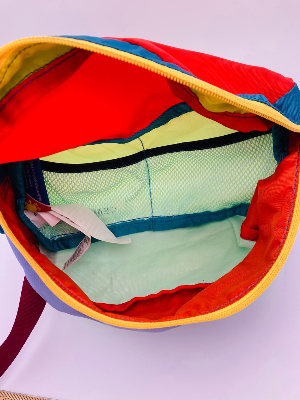 EUC Cotopaxi Multicolor Fanny Pack - Purple/Green - Picture 4 of 7